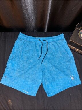 Spyder Bright Blue Swim Shorts with Black Drawstring